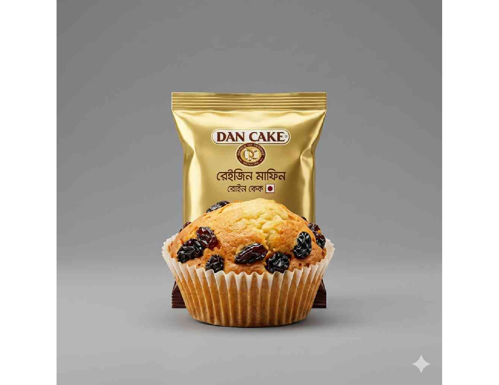 Raizin Muffin Cake